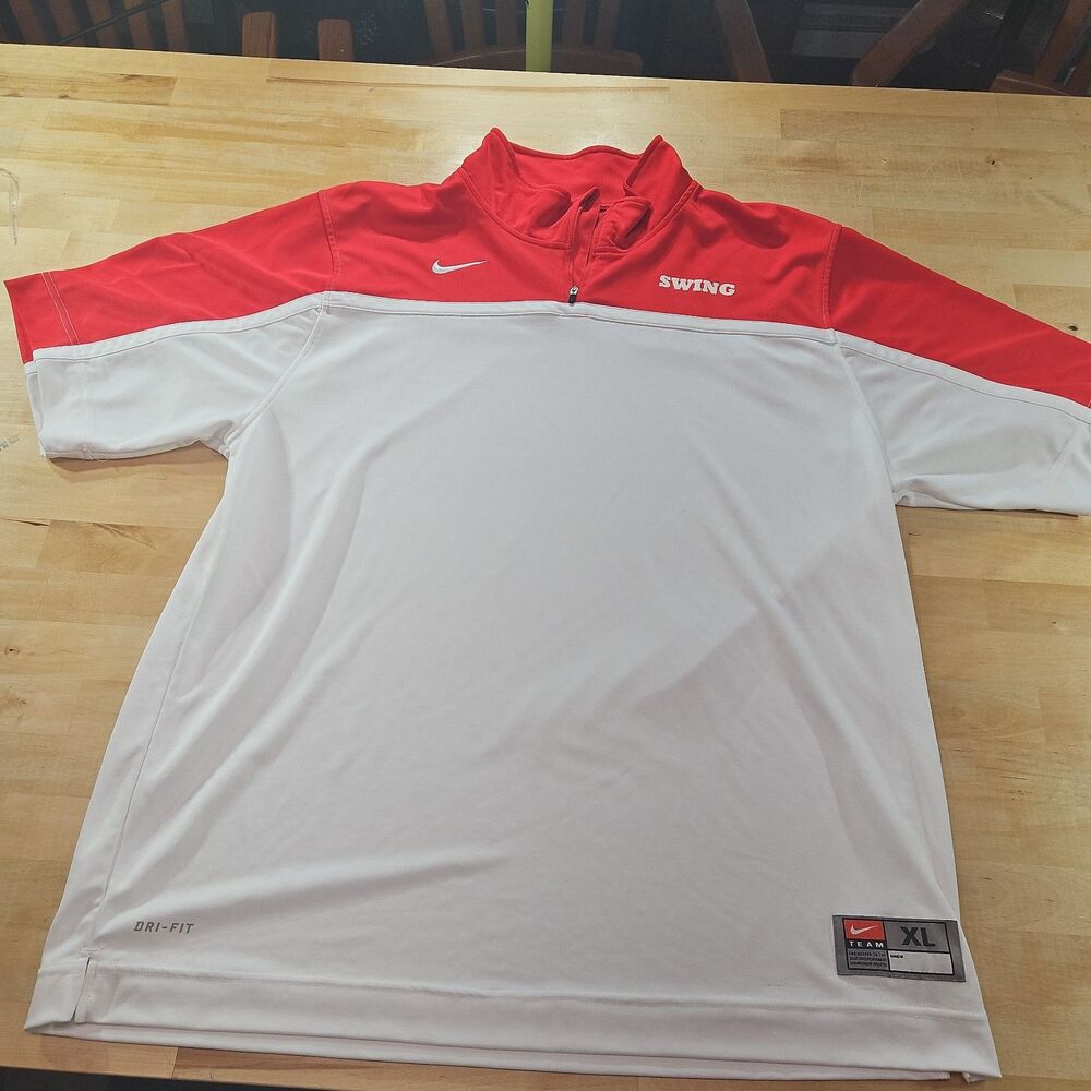 Vintage Nike Team Shirt Men XL Basketball Superman Dwight Howard Warm Up 1/4 Zip